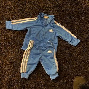 Royal blue Adidas tracksuit